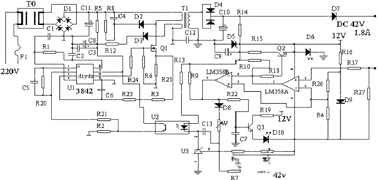 常用電動車充電器電路圖